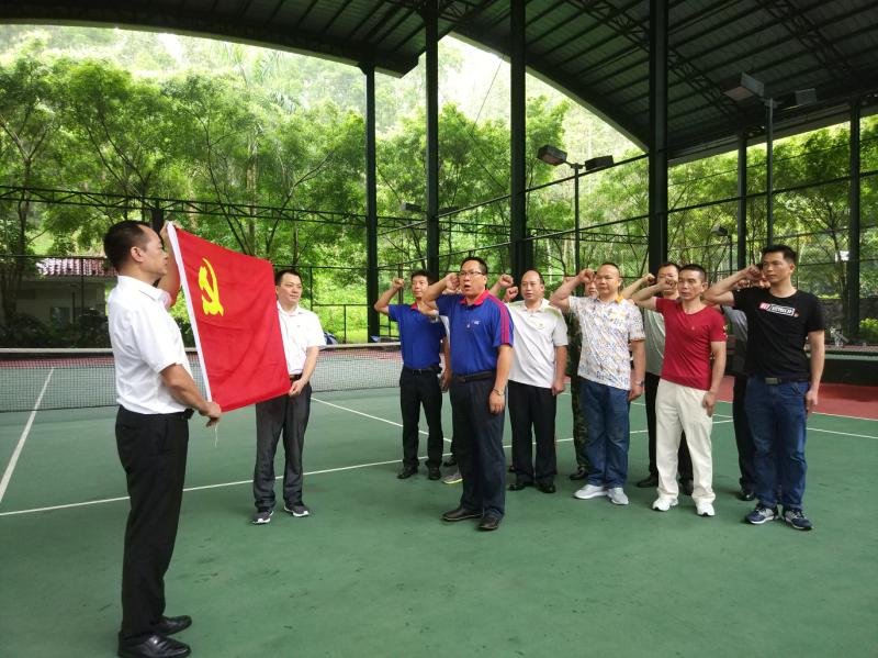 2018年6月23日，三正房地產(chǎn)黨支部舉行“黨旗在我心中”主題黨日活動.jpg